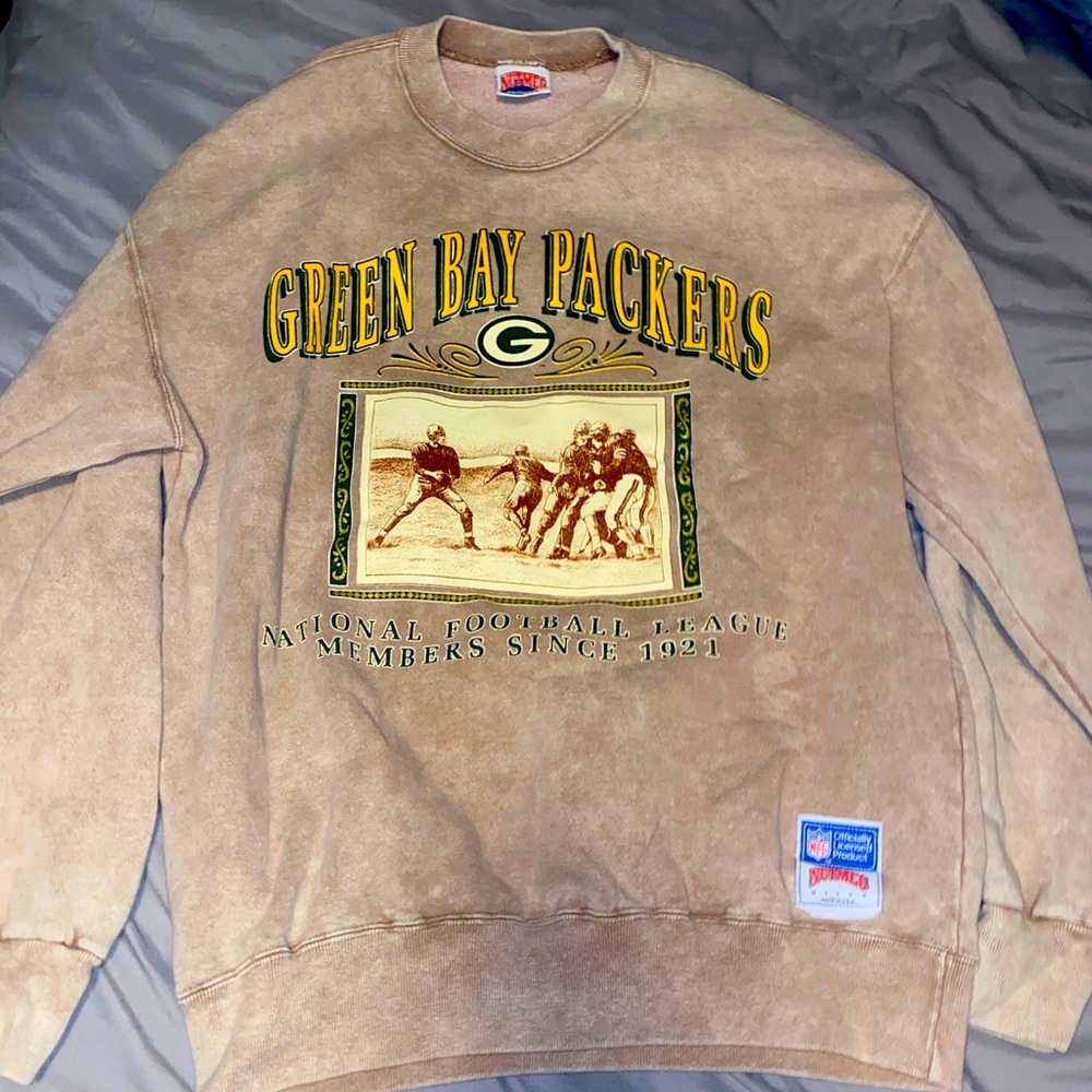 VINTAGE NUTMEG GREEN BAY CREWNECK
